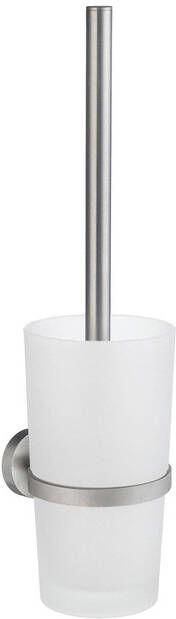 Smedbo Home WC-borstelgarnituur zelfklevend boren Massief messing Mat Chroom HS333 - Foto 1