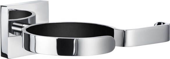 Smedbo House Fohnhouder 12.9x4.5x10cm zelfklevend boren Massief messing Chroom RK3231