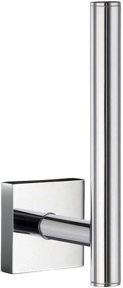 Smedbo House Reserverolhouder 4.5x14x6.6cm zelfklevend boren Massief messing Chroom RK320