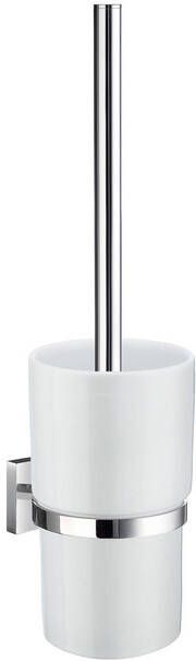 Smedbo House Toiletborstelhouder open wandmodel chroom porselein RK333P