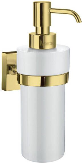 Smedbo House Zeepdispenser zelfklevend boren Massief messing Porcelein RV369P