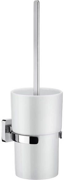 Smedbo Ice Toiletborstelhouder open wandmodel chroom porselein OK333P
