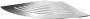 Smedbo hoekplanchet voor in tegelvoeg 200x200 mm (met lijnen) chroom - Thumbnail 1