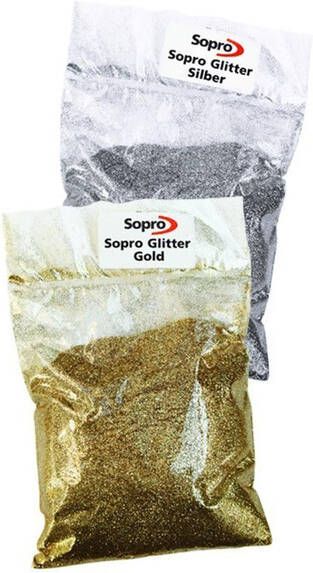 Sopro Glitter voor voeg zakje 100 gram Goud SOP1019 G
