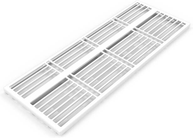 Stelrad bovenrooster voor radiator 100x16cm type 33 100x16cm Staal Wit glans R30023310