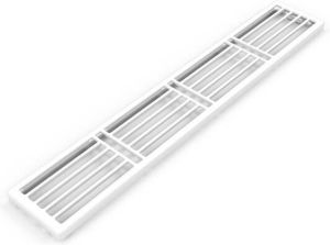 Stelrad bovenrooster voor radiator 100x7.9cm type 21 100x7.9cm Staal Wit glans R30022110