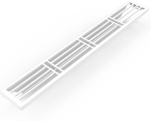 Stelrad bovenrooster voor radiator 110x6.3cm type 11 110x6.3cm Staal Wit glans R30021111