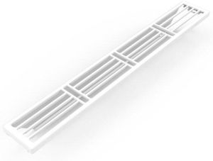 Stelrad bovenrooster voor radiator 180x6.3cm type 11 180x6.3cm Staal Wit glans R30021118