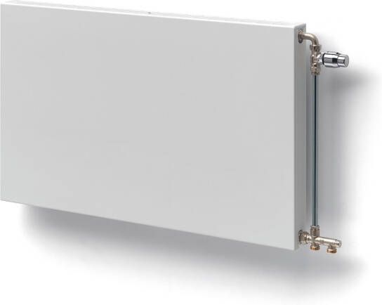 Stelrad Compact Planar paneelradiator 40x180cm type 33 3042watt 4 aansluitingen Staal Wit glans 216043318