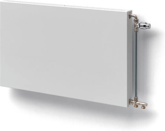 Stelrad Compact Planar paneelradiator 90x50cm type 22 1126watt 4 aansluitingen Staal Wit glans 0216092205