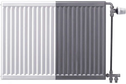 Stelrad Galva paneelradiator gegalvaniseerd type 11 + strippen 700x600mm 685W z. toebehoren wit ( ) 107071106