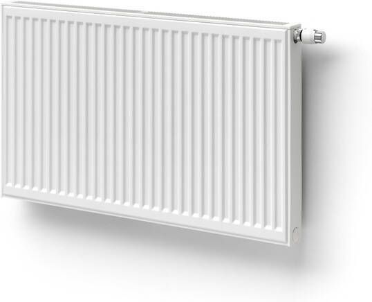 Stelrad Novello ECO paneelradiator 40x160cm type 22 1877watt 4 aansluitingen Staal Wit glans 0292042216