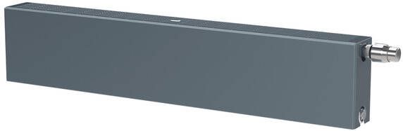 Stelrad Planar Plinth paneelradiator 20x200cm type 22 1222watt 6 aansluitingen Staal Wit glans 148022220