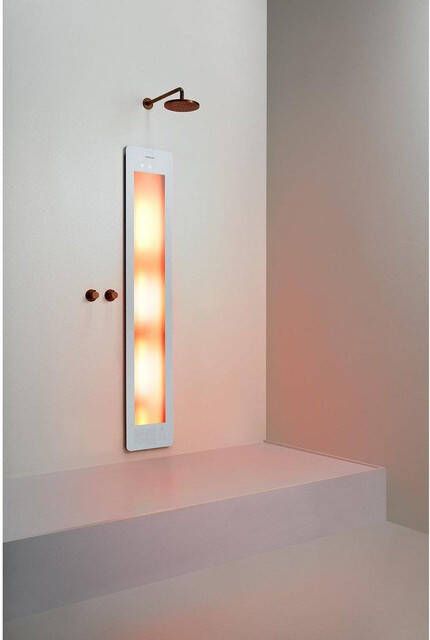 Sunshower Round One L infrarood opbouw incl. Wandbeugel 185x33x12cm inclusief 5 jaar garantie full body White L0500-L0101-SML0700-SW769631