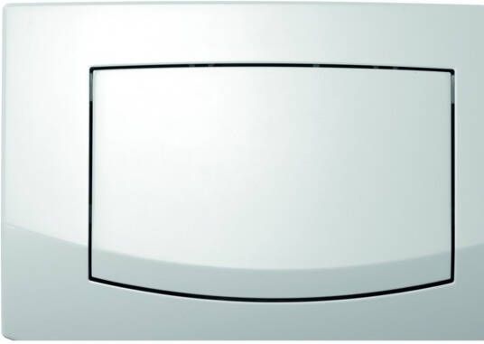 TeCe Ambia bedieningsplaat kunststof enkelspoeltechniek wit 214 x 152 x 22 mm 9.240.100