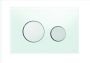 TeCe Loop bedieningsplaat voor duospoeltechniek glas wit toetsen glanzend chroom 9.240.660 - Thumbnail 2