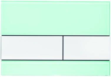 TeCe Square duwplaat groen glas knoppen wit 9.240.803