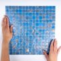 The Mosaic Factory Amsterdam mozaïektegel 32.2x32.2cm wand en vloertegel Vierkant Glas Blue glans GMG501 - Thumbnail 1