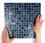 The Mosaic Factory Amsterdam mozaïektegel 32.2x32.2cm wand en vloertegel Vierkant Glas Dark Blue glans GMG668 - Thumbnail 1