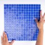 The Mosaic Factory Amsterdam mozaïektegel 32.2x32.2cm wand en vloertegel Vierkant Glas Dark Blue Mat GM12 - Thumbnail 1