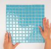 The Mosaic Factory Barcelona mozaiëktegel 2, 3x2, 3x0, 6cm vierkant geglazuurd porselein wand bekleding voor binnen en buiten vorstbestendig glanzend blauw AF230075 online kopen