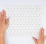 The Mosaic Factory Barcelona mozaïektegel 26x30cm wandtegel Zeshoek Hexagon Porselein Extra White Glans AFH23051 - Thumbnail 1