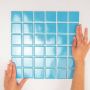 The Mosaic Factory Barcelona mozaïektegel 30.9x30.9cm wandtegel Vierkant Porselein Blue Glans AF13075 - Thumbnail 1