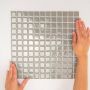 The Mosaic Factory Barcelona mozaïektegel 30x30cm wandtegel Vierkant Porselein Grey Glans AF230440 - Thumbnail 1