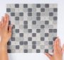The Mosaic Factory London mozaïektegel 30x30cm wand en vloertegel Vierkant Porselein Grey Dark Grey Black Mat LO23MIX2 - Thumbnail 1
