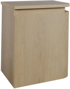 Thebalux Epoch Toiletmeubel 36x35x41cm ronding rechts hoek links 1 deur topblad zonder kraangat Blanc 9TT35137B