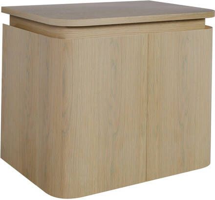 Thebalux Epoch Toiletmeubel 51x35x41cm ronde hoeken 2 deuren topblad zonder kraangat Blanc 9TT50135B