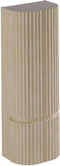 Thebalux Epoque Hoge Kast 60x40x165cm 2x ronde deur links 2x ronde deur rechts opliggend Fineer Blanc HKE60B