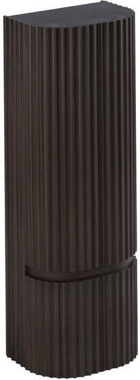 Thebalux Epoque Hoge Kast 60x40x165cm 2x ronde deur links 2x ronde deur rechts opliggend Fineer Chocolate HKE60C
