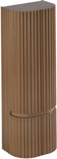 Thebalux Epoque Hoge Kast 60x40x165cm 2x ronde deur links 2x ronde deur rechts opliggend Fineer Roquebrun HKE60R