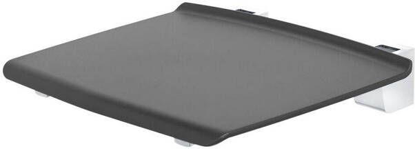 Tiger Boston Comfort & Safety Opklapbaar Douchezitje Donkergrijs 32.5x5.3x32.5cm 299520346