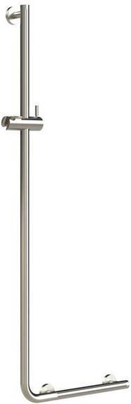 Tiger Boston Comfort & Safety Wandbeugel met douchestang RVS geborsteld Links 45.3x114x7.7cm 299720946 - Foto 1