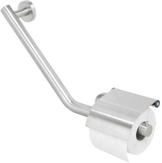 Tiger Boston Comfort & Safety Wandbeugel met toiletrolhouder RVS geborsteld Links 40.4x24.1x8cm 299120946