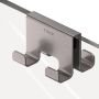 Tiger Caddy Handdoekhaak voor glaswand 6-8mm dubbel RVS geborsteld 800295 - Thumbnail 2