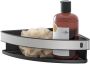 Tiger Carv Douchemand 21x21x7cm hoekmodel geborsteld RVS zwart 800235 - Thumbnail 2