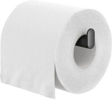 Tiger Cooper Toiletrolhouder zonder klep met L-vorm zwart 800237