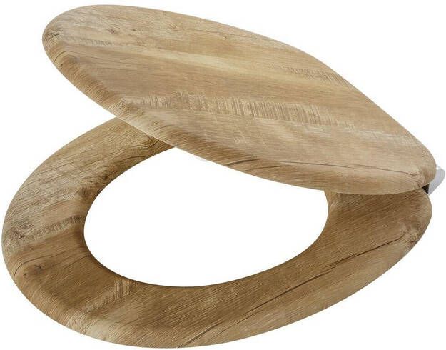 Tiger Hetta Toiletbril met deksel MDF Bruin 800589