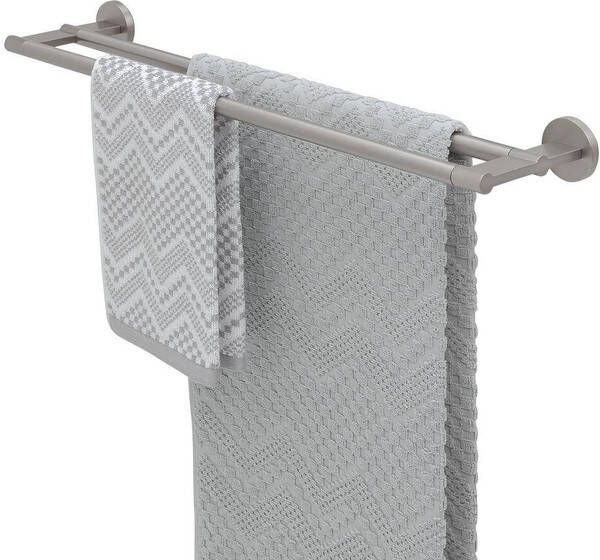 Tiger Noon Handdoekhouder 60cm dubbel geborsteld RVS 1321130946