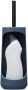 Tiger Tess toiletborstelhouder met vrijstaande opbergfunctie en flexibele borstel 45 4 x 18 7 x 14 5 cm blauw zwart - Thumbnail 1