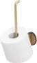Tiger Tune Reserverolhouder 2 rollen wandmodel zelfklevend geborsteld messing zwart 1325435646 - Thumbnail 2