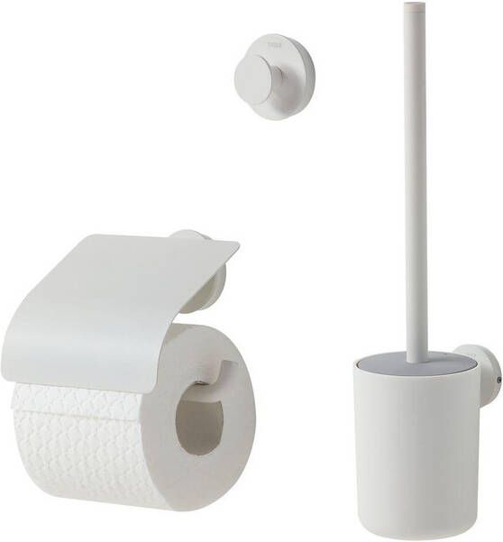 Tiger Urban Toiletaccessoireset Toiletborstel met houder Toiletrolhouder met klep Handdoekhaak Wit 4008911316414