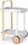 Umbra Trolley Bellwood Met Opberplek 53 x 44 x 80 cm Staal Wit en Naturel - Thumbnail 2