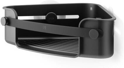 Umbra Flex douchemand 30x19x9cm hoekmontage zelfklevend ABS Zwart 1021299-040