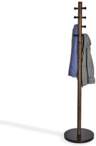Umbra Pillar handdoekrek 40x40x168cm Rubberhout Zwart walnoot 1005871-048