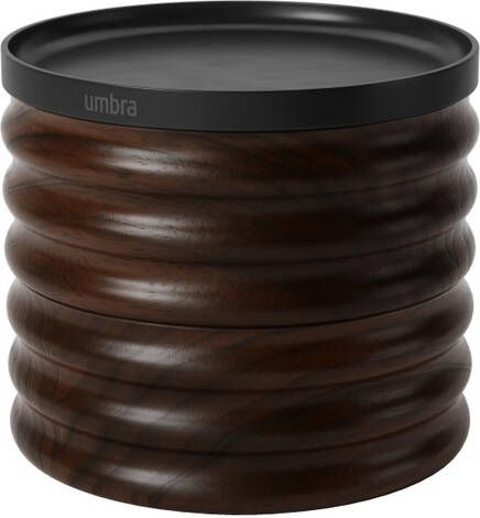 Umbra Tesora Sieradendoos 13x13x12cm zwart walnoot 1021398-048