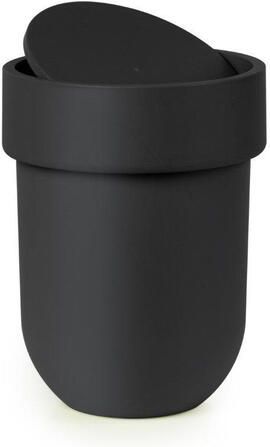 Umbra Touch afvalemmer 19x19x30cm Polyester Zwart 023269-040